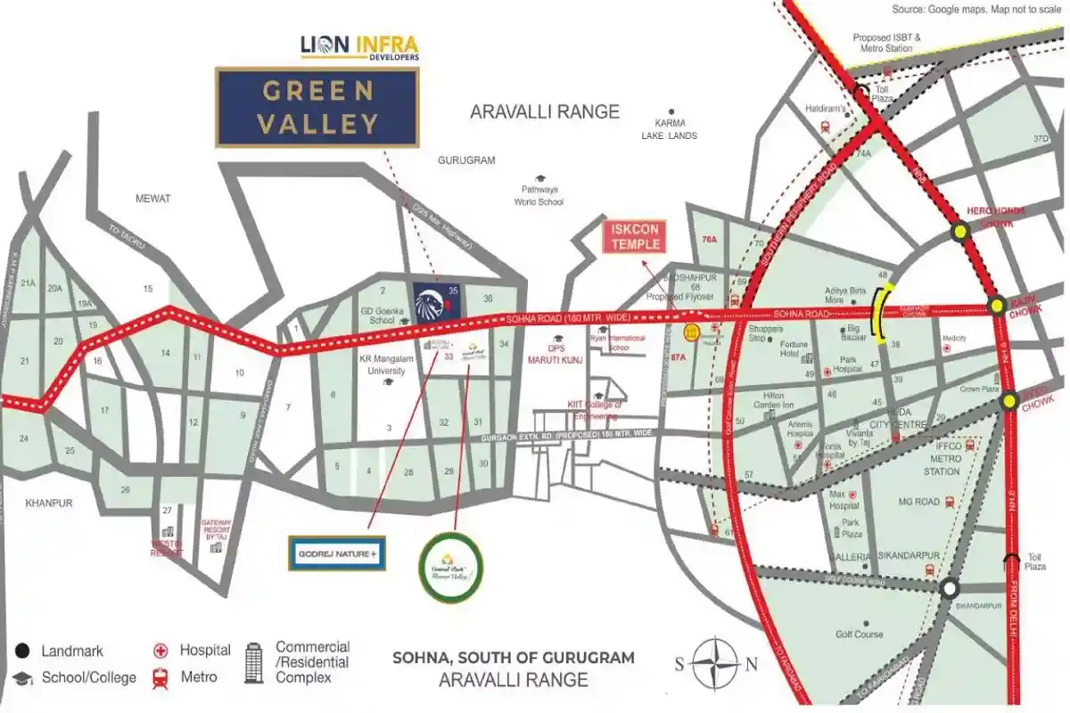 True Habitat Luxe Residency 112 Location Map