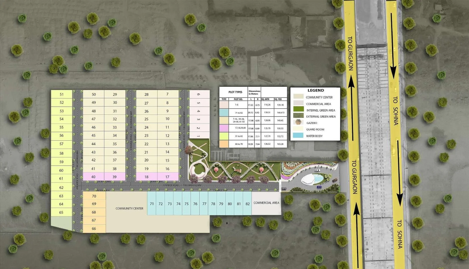True Habitat Luxe Residency 112 Location Map